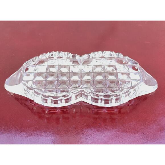 Fostoria American Round Shaker Holder Tray 6" Clear Glass 80's Dinnerware Vtg - Picture 8 of 14